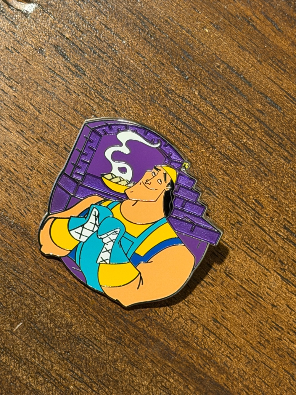 Disney Silver & Black Enamel Pin Backing